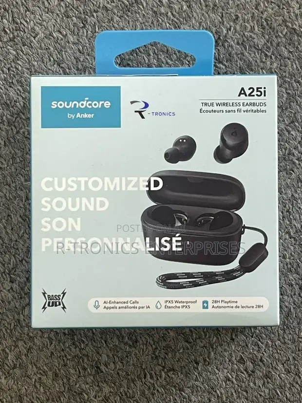 Anker Soundcore A25i True Wireless Earbuds - Black - 1
