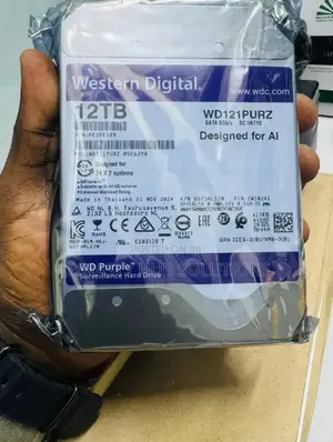 12TB WD Purple Surveillance HDD for Cameras