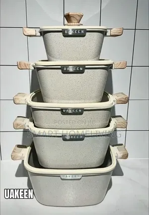Uakeen 5-Piece Non-Stick Casserole Set