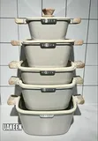 Uakeen 5-Piece Non-Stick Casserole Set - 1