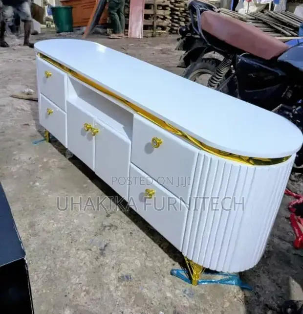 Brand New Modern TV Showcase - White - 1