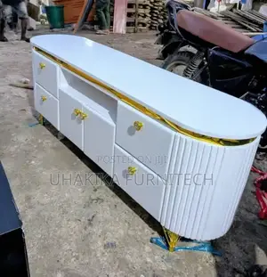 Brand New Modern TV Showcase - White