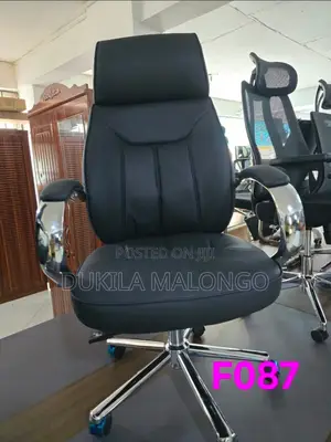Zuo Modern Office Chair - Black Leather