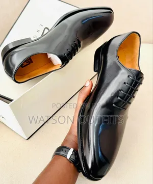 Men's Black Leather Moccasins - CR7 Branded