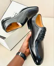 Viatu vya Ngozi vya Wanaume Nyeusi Moccasins - Chapa ya CR7 - 5