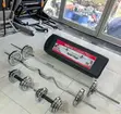 55kg Chrome Barbell and Dumbbell Set (4-in-1) - 1
