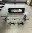 55kg Chrome Barbell and Dumbbell Set (4-in-1) - 2