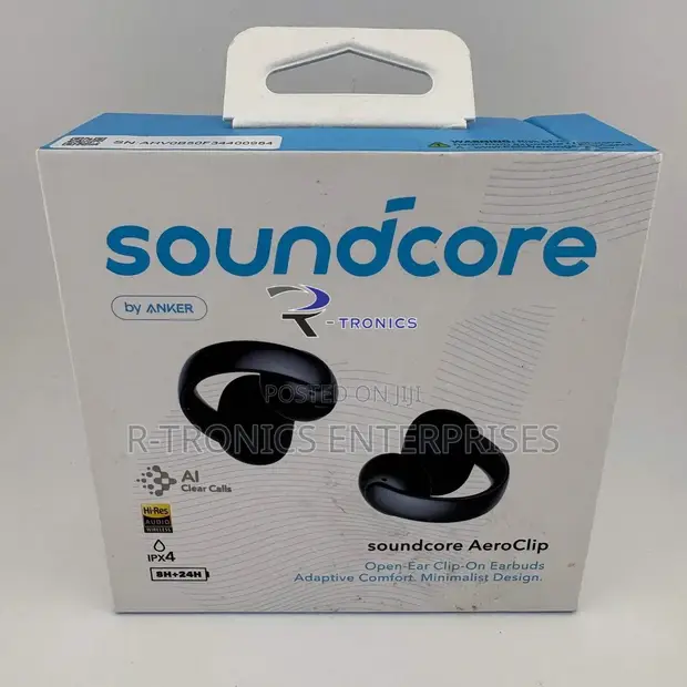 Soundcore Aeroclip Open-Ear Clip-on Earbuds by Anker - 1
