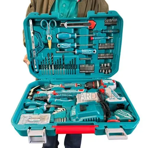 Total 165pc Toolbox with 66Nm Impact Drill - 1