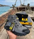 Men's Caterpillar Leather Boots - Grey, Black, Brown - 3