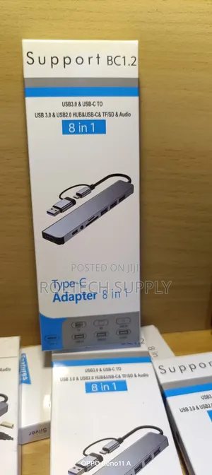 Type-C 8-in-1 USB Hub Adapter