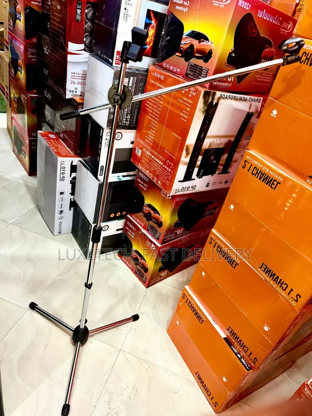 Professional Boom Microphone Stand with Tripod Base - 1