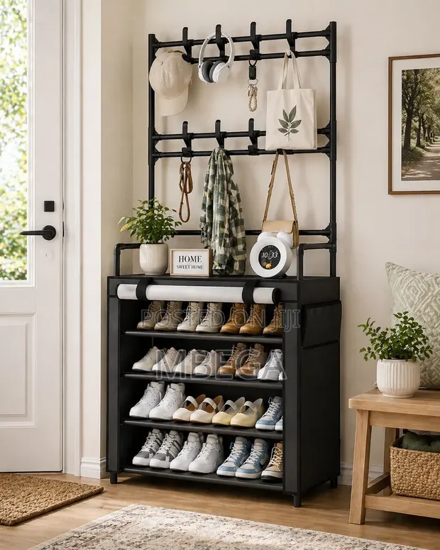 Multi-Function Shoe and Hat Rack (165x80x32cm) - 1