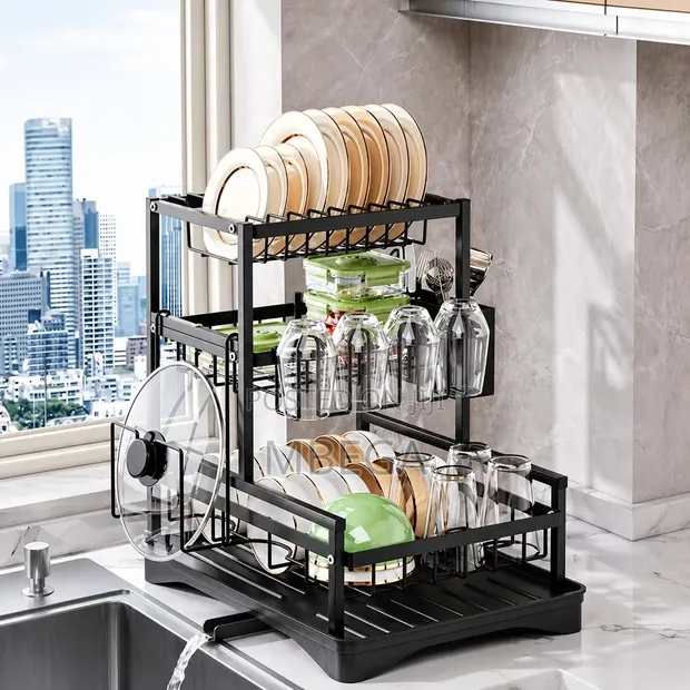 3-Tier Multifunction Draining Rack - 1