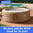 Intex 28426 Inflatable Bubble Jacuzzi Spa 196x71cm - 1