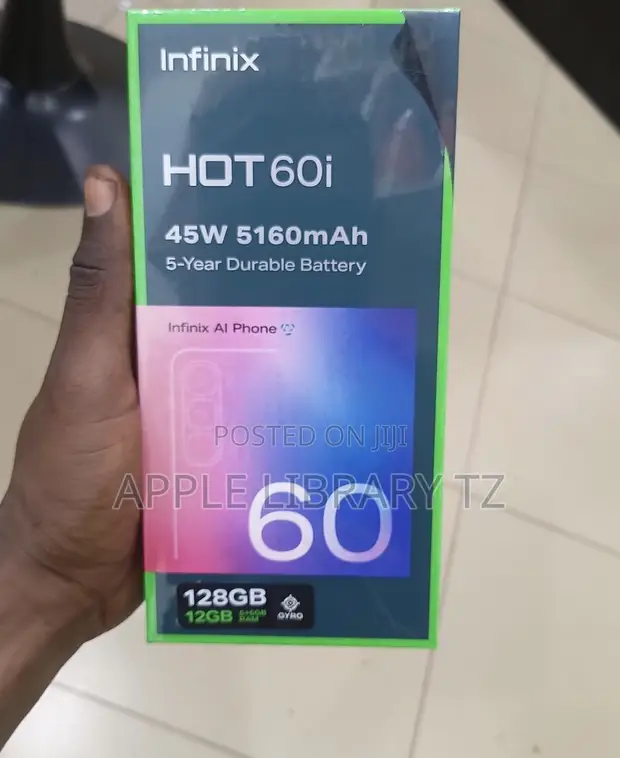 New Infinix Hot 60i 128GB Black - 1