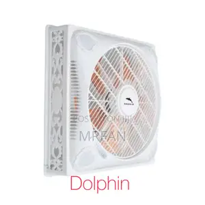 Dolphin Surface Ceiling Fan 60x60cm, Motor 100W, Nuru za LED
