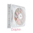 Dolphin Surface Ceiling Fan 60x60cm, Motor 100W, Nuru za LED - 1