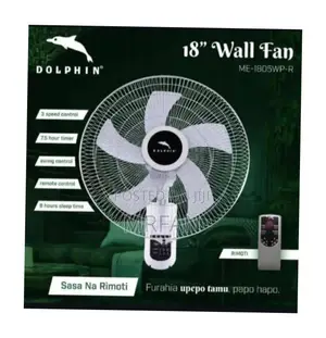Dolphin Wall Fan Inch 18 na Remote