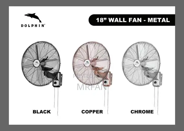 Dolphin 18" Metal Wall Fan - 1