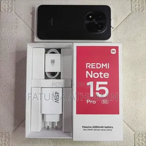 New Xiaomi Redmi Note 15 Pro 5G 256GB Black