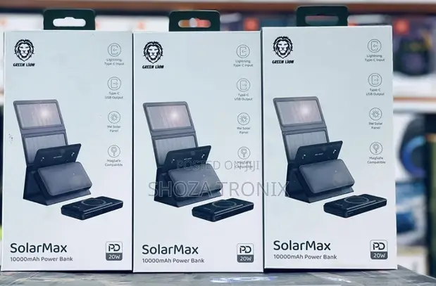 Greenlion Powerbank 20000mAh Nyeusi - 1
