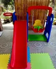 3-in-1 Kids Swing Set with Slide and Basketball Hoop - 3