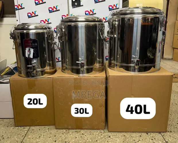 Digiwave Stainless Insulated Steel Tea Can with Dispensing Tap - 1
