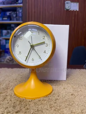 Retro Spherical Alarm Clock - Yellow