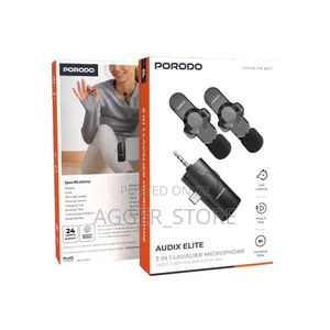 Porodo Audix Elite 3-in-1 Lavalier Microphone