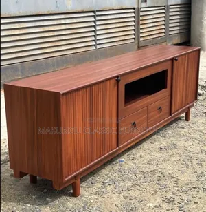 Woodstock TV Showcase 6.5ft - Brown Hardwood
