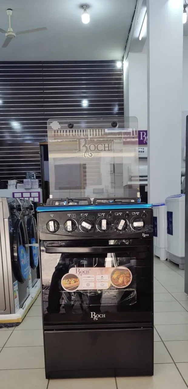 Roch Gas Cooker 50x55 - 3+1 Burners, Electric Oven, Grill - 1