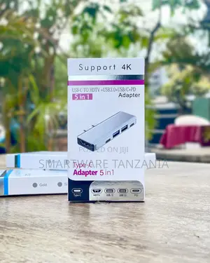 5-in-1 USB-C Hub: 4K HDTV, USB 3.0, PD Charging