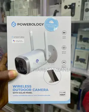 Powerology Wireless Outdoor Solar Camera 1080p Night Vision