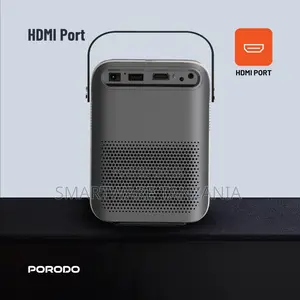 Porodo Full HD Portable Projector, Android, 3000 Lumens, 100" Display