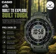 Casio Pro Trek PRG-340B-3D Solar Bluetooth Watch - 1