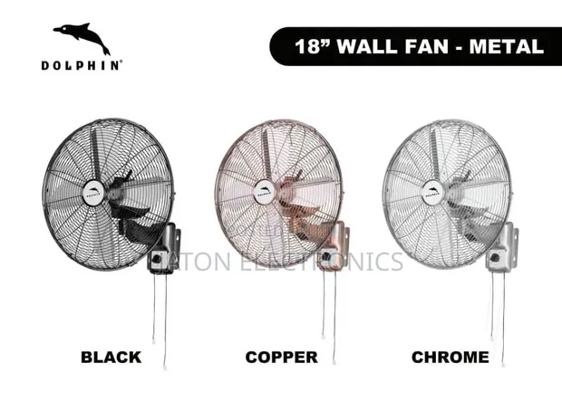 Dolphin 18" Metal Wall Fan - 1