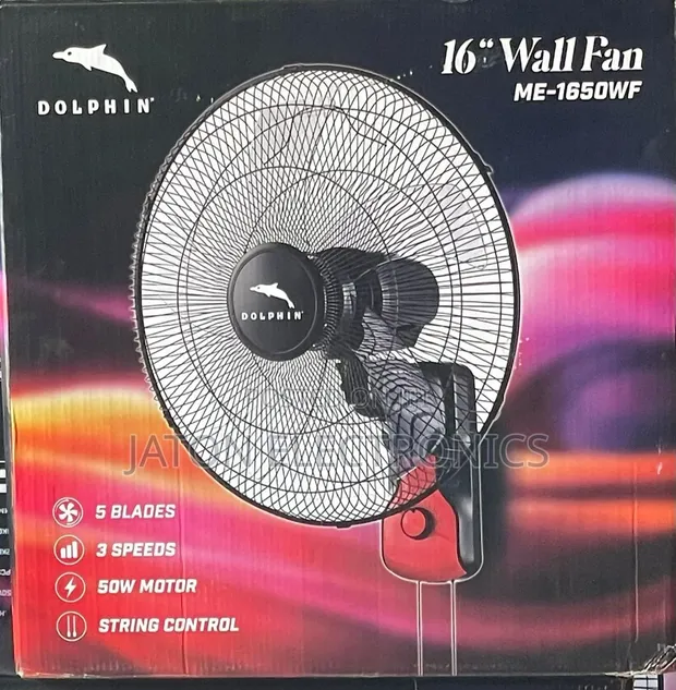 Dolphin Wall Fan 16-Inch - 1