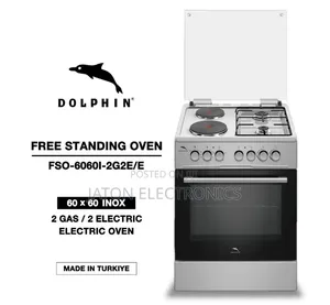 Dolphin 60x60 Oven - 2 Gas + 2 Electric Burners
