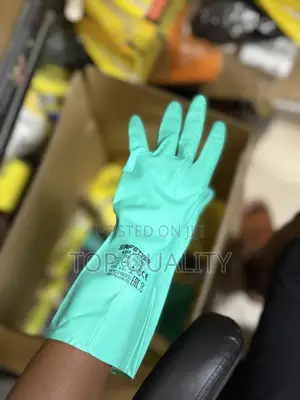 Safety Boy Nitrile Working Gloves - XL, Green