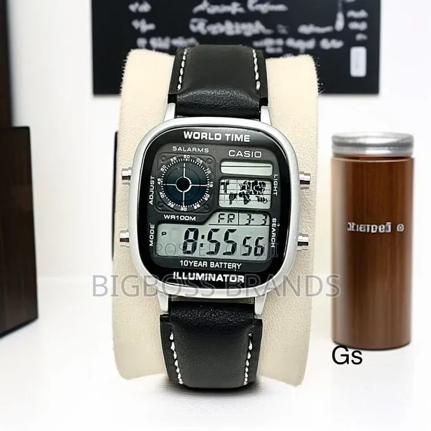 New Design Leather Casio Watch - 1