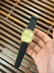 Casio Oval Shape Watch - Leather Band - 3