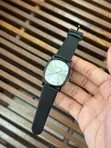 Casio Oval Shape Watch - Leather Band - 4