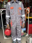 Grey Cotton Safety Coveralls - 2