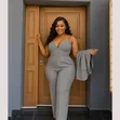 Women's Two-Piece Suit - Gray - 1