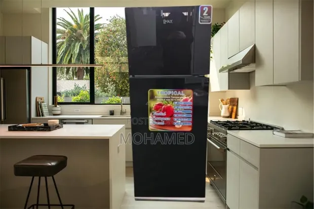 P-Max Fridge Nyeusi ya Kioo 220L - Ofa Maalum - 1