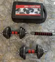 Seti ya Dumbbell ya Kilo 20 ya Chuma cha Chrome - 2