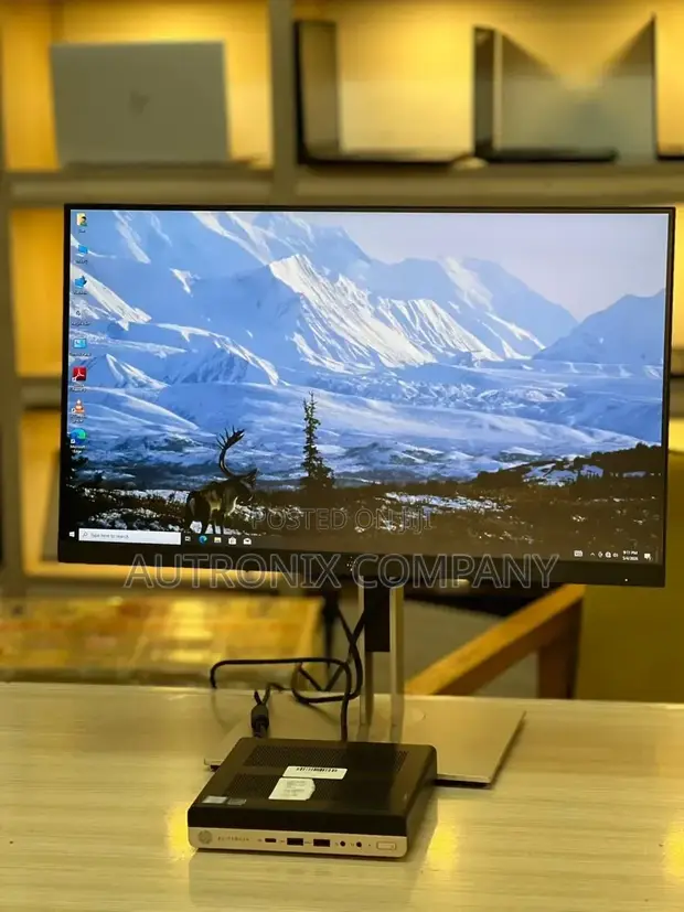 HP EliteDesk 800 G3 Desktop Computer with 24" Monitor - 1