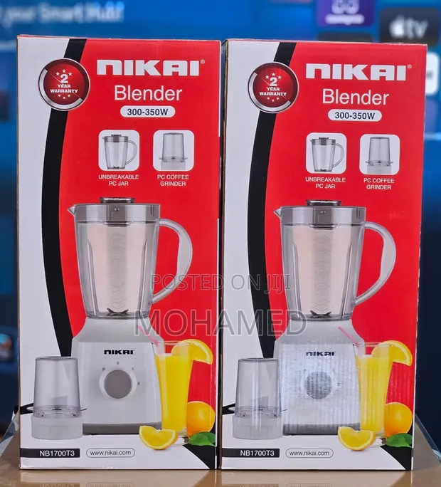 Nikai NB1700T3 Blender - 1.5L, 300-360W, 2-Year Warranty - 1