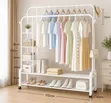 Heavy Duty Double Pole Clothes Hanging Rack - 3